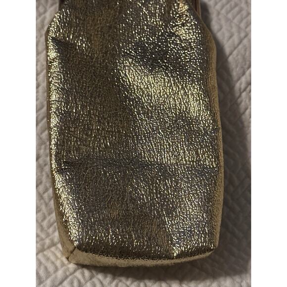vintage St Thomas gold lame leather coin purse or cigarette holder bag 1960s - Picture 5 of 8